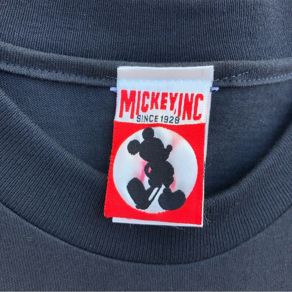 Vtg Disney Tomorrowland Pluto Cartoon Graphic Black Mickey Inc Tee - Size Small - Picture 7 of 9